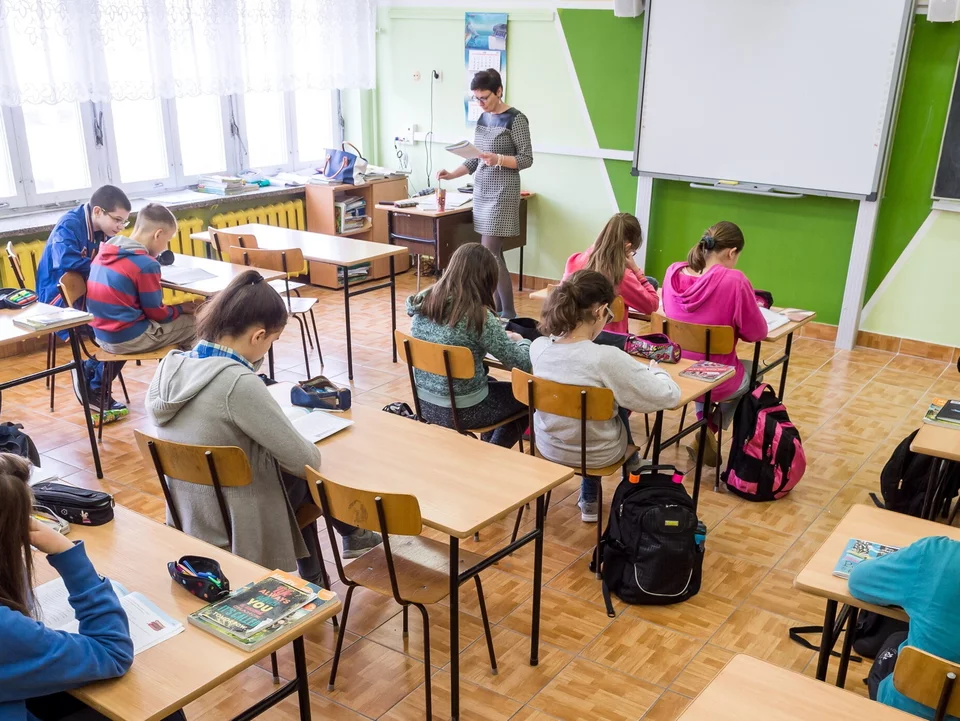 Sala lekcyjna, zdjęcie ilustracyjne Źródło: PAP / Tytus Żmijewski