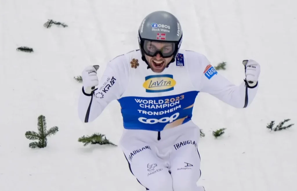 Jarl Magnus Riiber. Fot. PAP/EPA/ Terje Pedersen