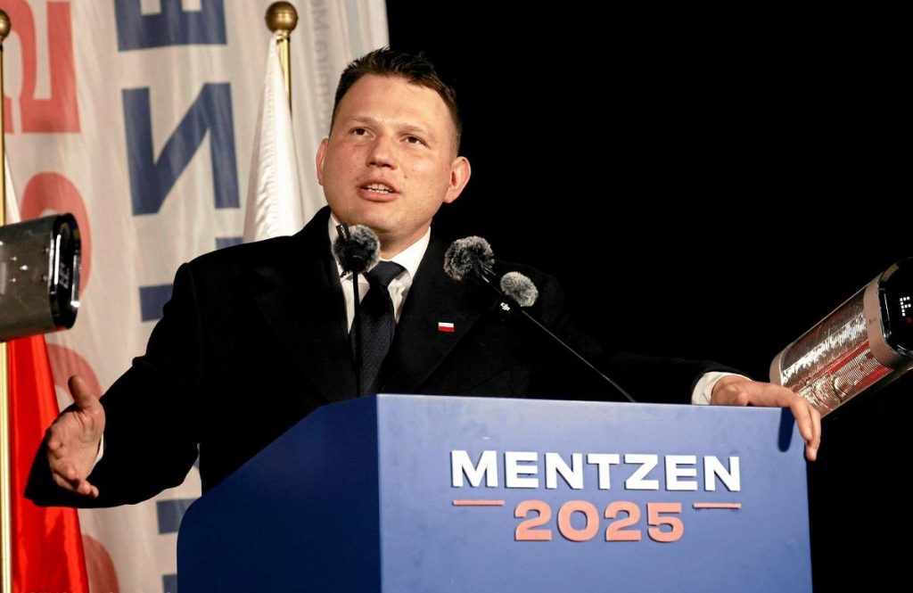 Sławomir Mentzen na spotkaniu z wyborcami