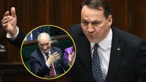 Radosław Sikorski nazwał posła PiS Antoniego Macierewicza "świrem" podczas swojego wystąpienia w Sejmie