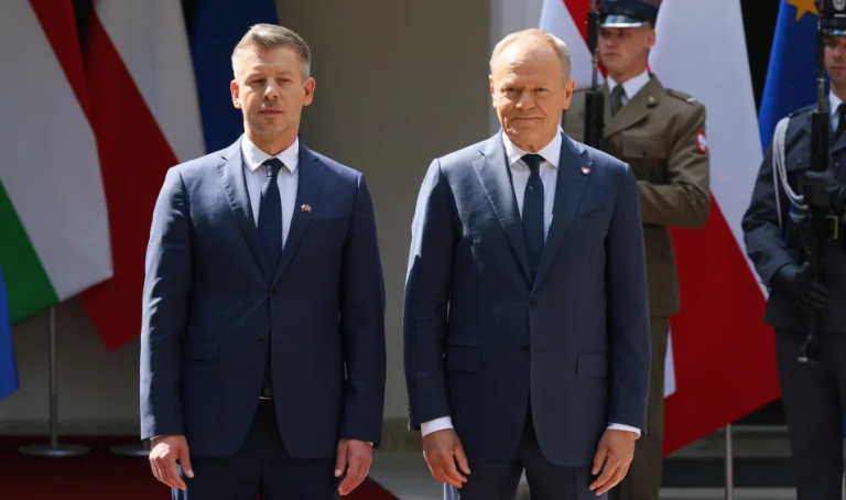 W Warszawie spotkanie premierów Polski i Węgier: Donalda Tuska i Petera Magyara