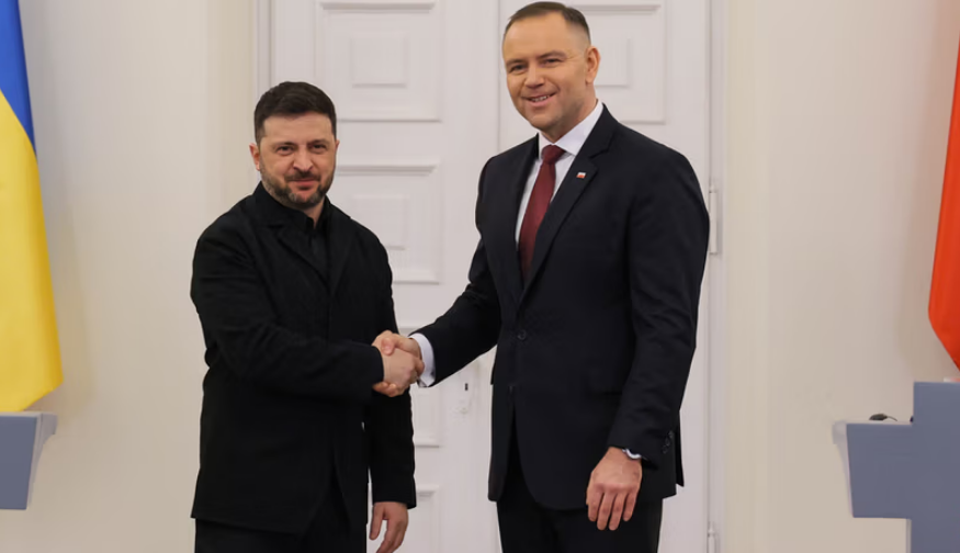 Polskie Godło Narodowe w ukraińskich barwach. Obywatelski Order Przyszłości dla Zełenskiego