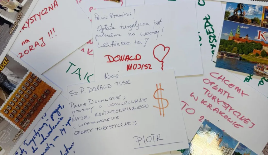 Kraków wysyła pocztówki do Donalda Tuska